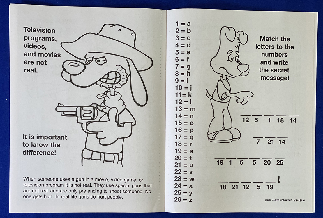 Picture of Don't Play With Guns Coloring Book