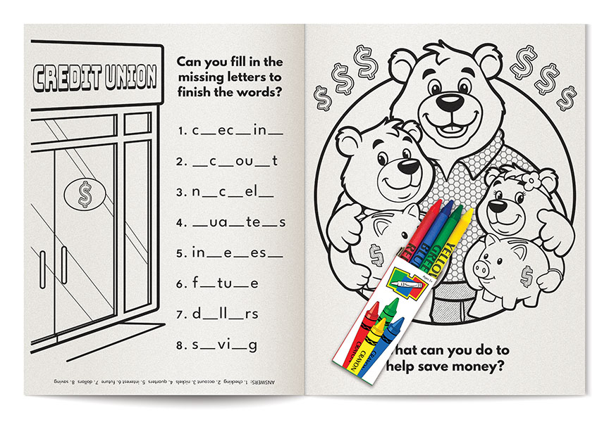 Picture of A Trip to the Credit Union Coloring & Activity Book Fun Pack
