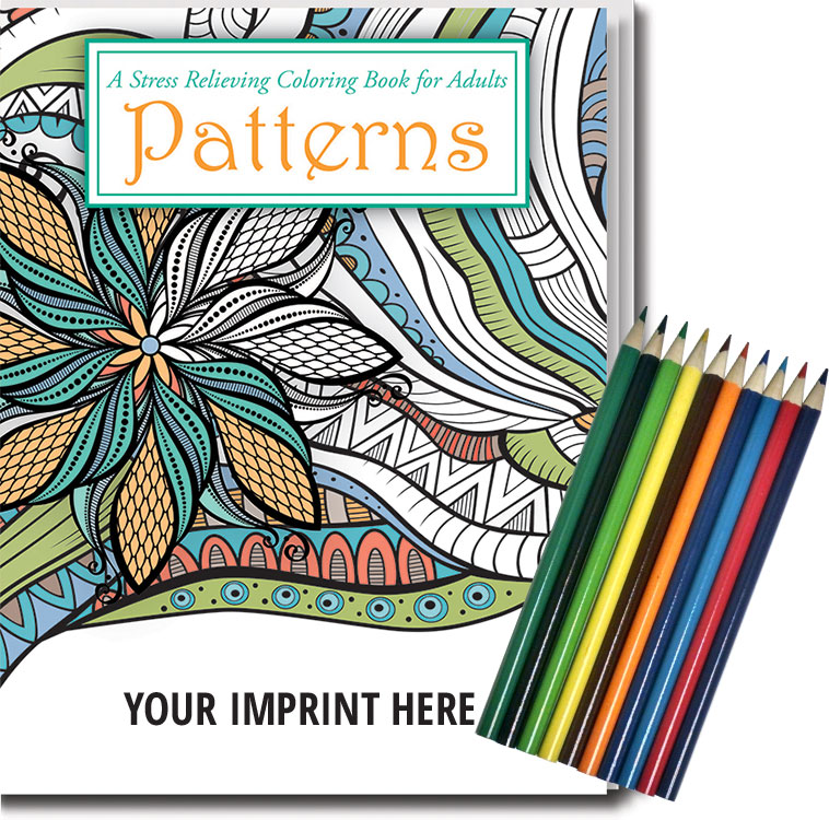 Picture of Stress Reliever Relax Pack - Coloring Book with Pencils