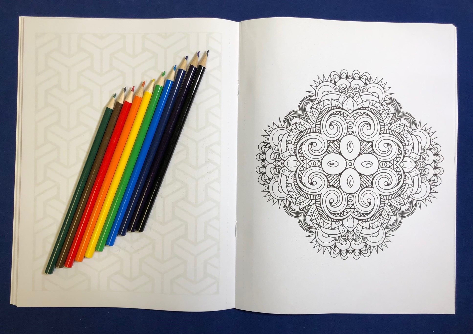 Picture of Stress Reliever Relax Pack - Coloring Book with Pencils