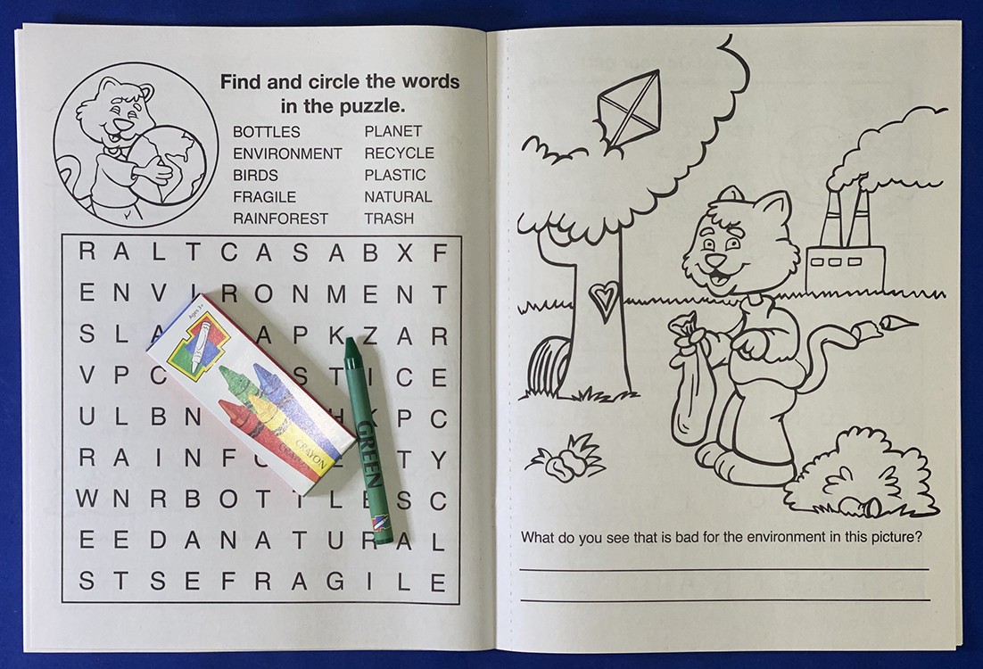 Picture of Keep Our Environment Clean Coloring Book Fun Pack Set