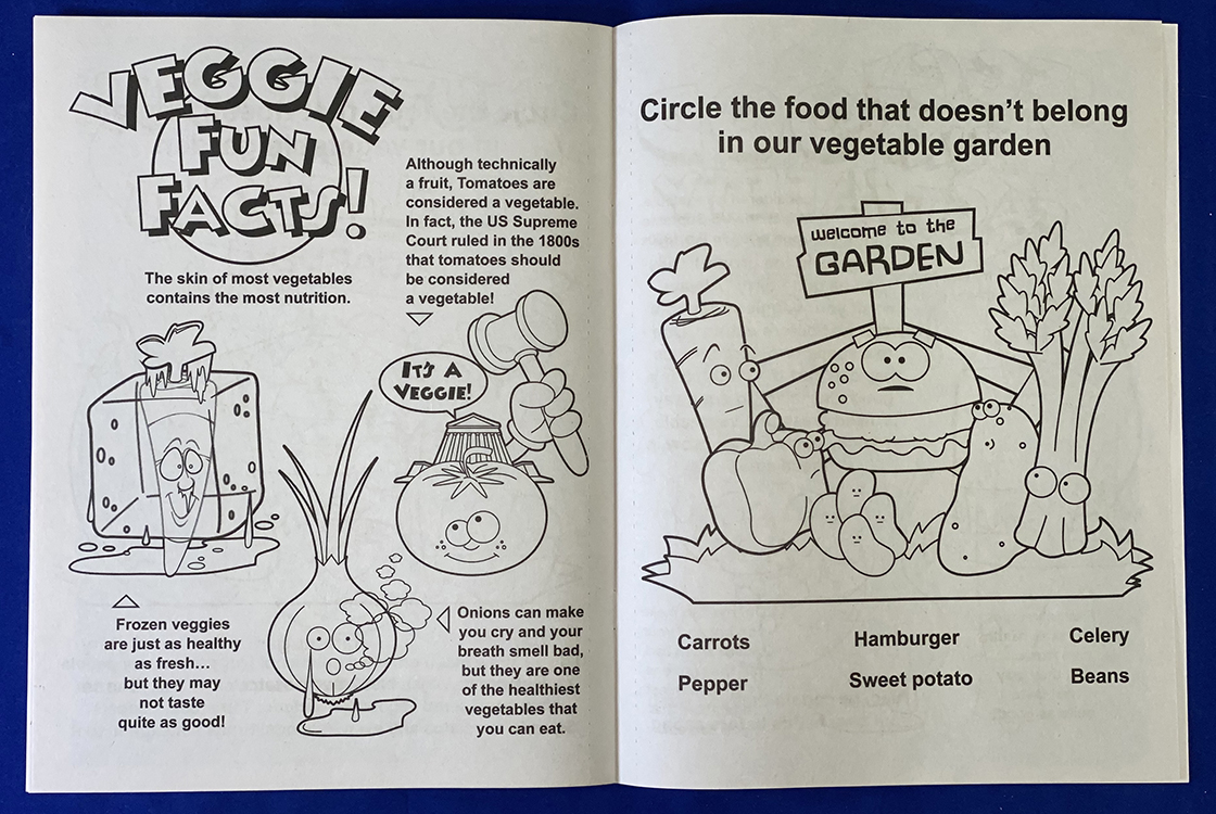 Picture of Vegetables Taste Great Coloring Book