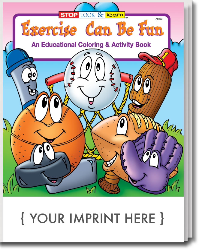 Picture of Exercise Can Be Fun Coloring Book
