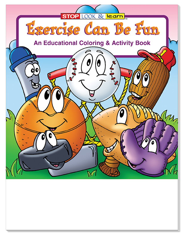 Picture of Exercise Can Be Fun Coloring Book