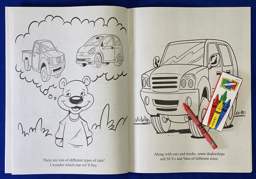 Picture of Our New Car Coloring Book Fun Pack