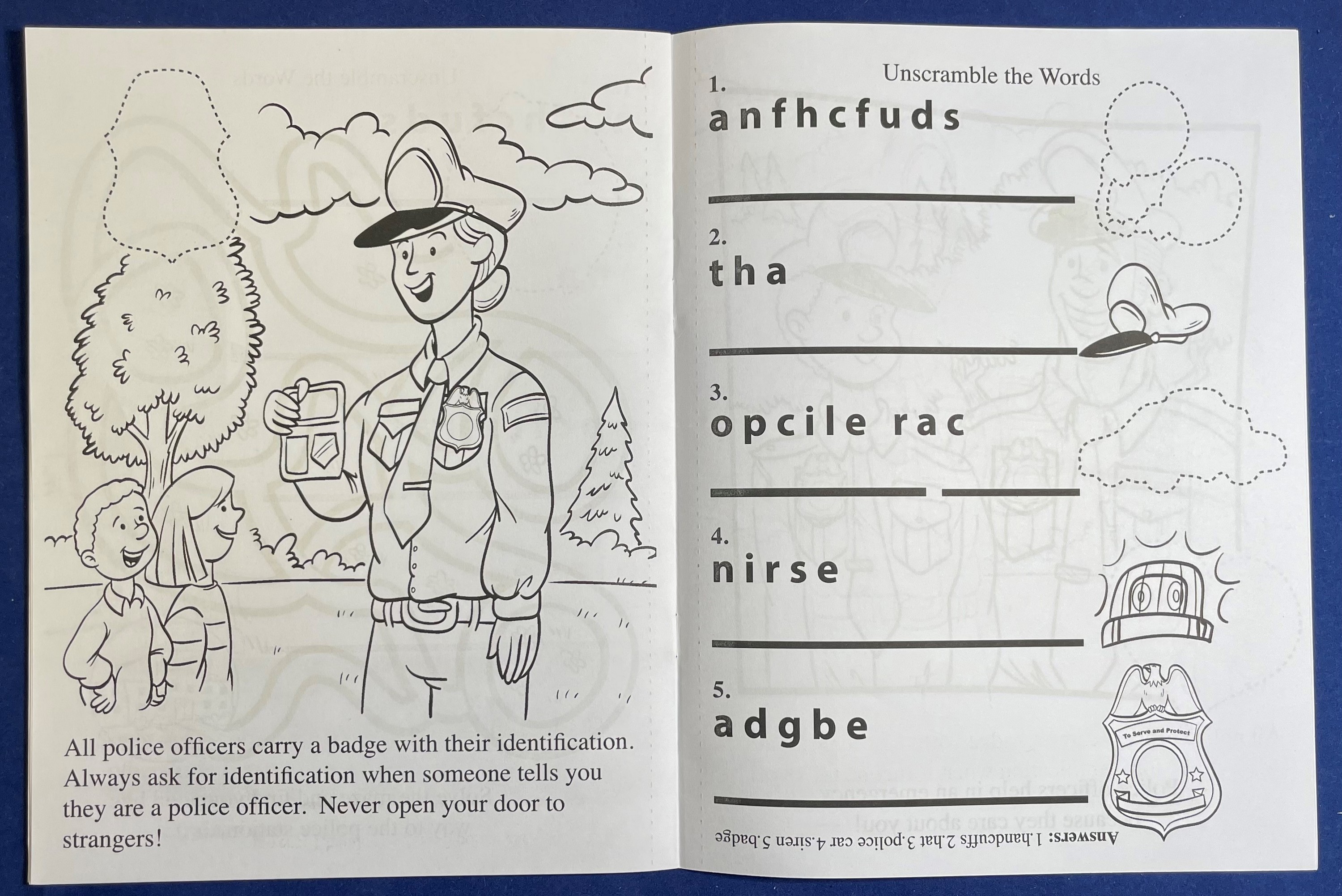 Picture of Police Officers Are Your Friends Sticker Book