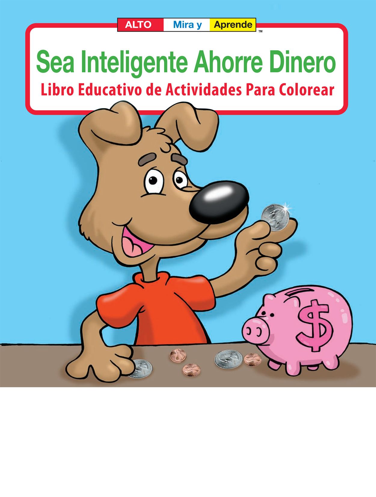 Picture of Be Smart, Save Money - Sea Inteligente Ahorre Dinero Spanish Coloring Book