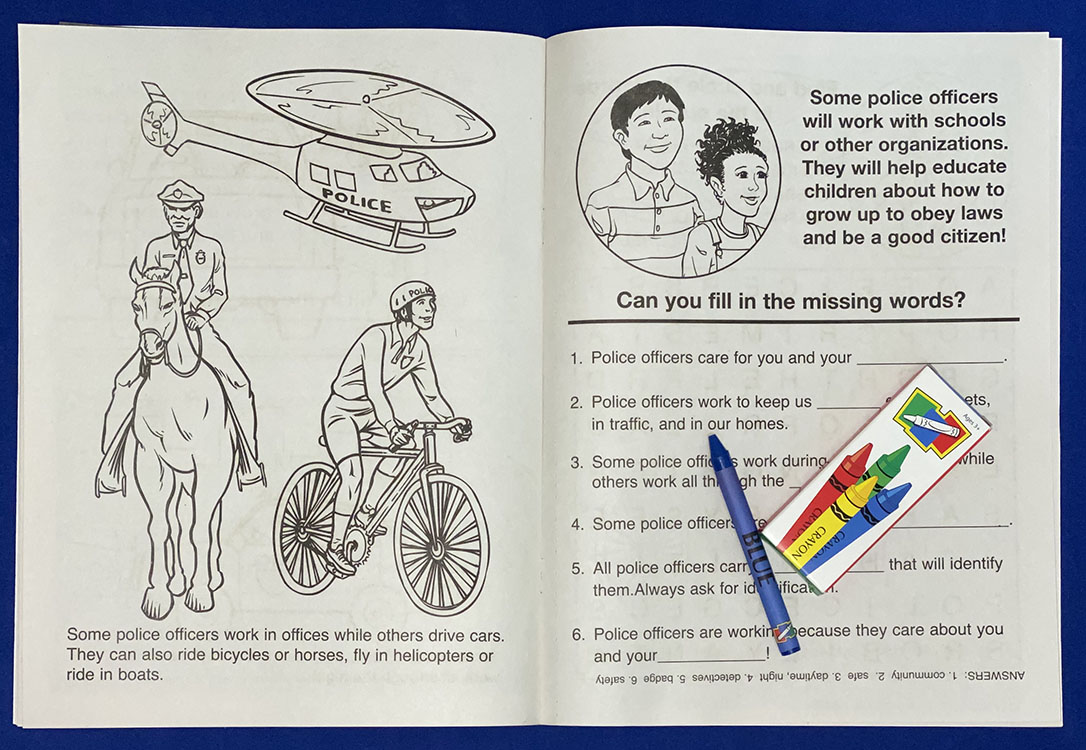 Picture of Police Officers Care Coloring Book Fun Pack