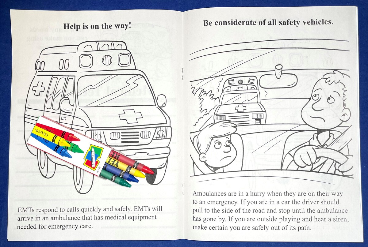 Picture of EMTs Help Save Lives Coloring Book Fun Pack