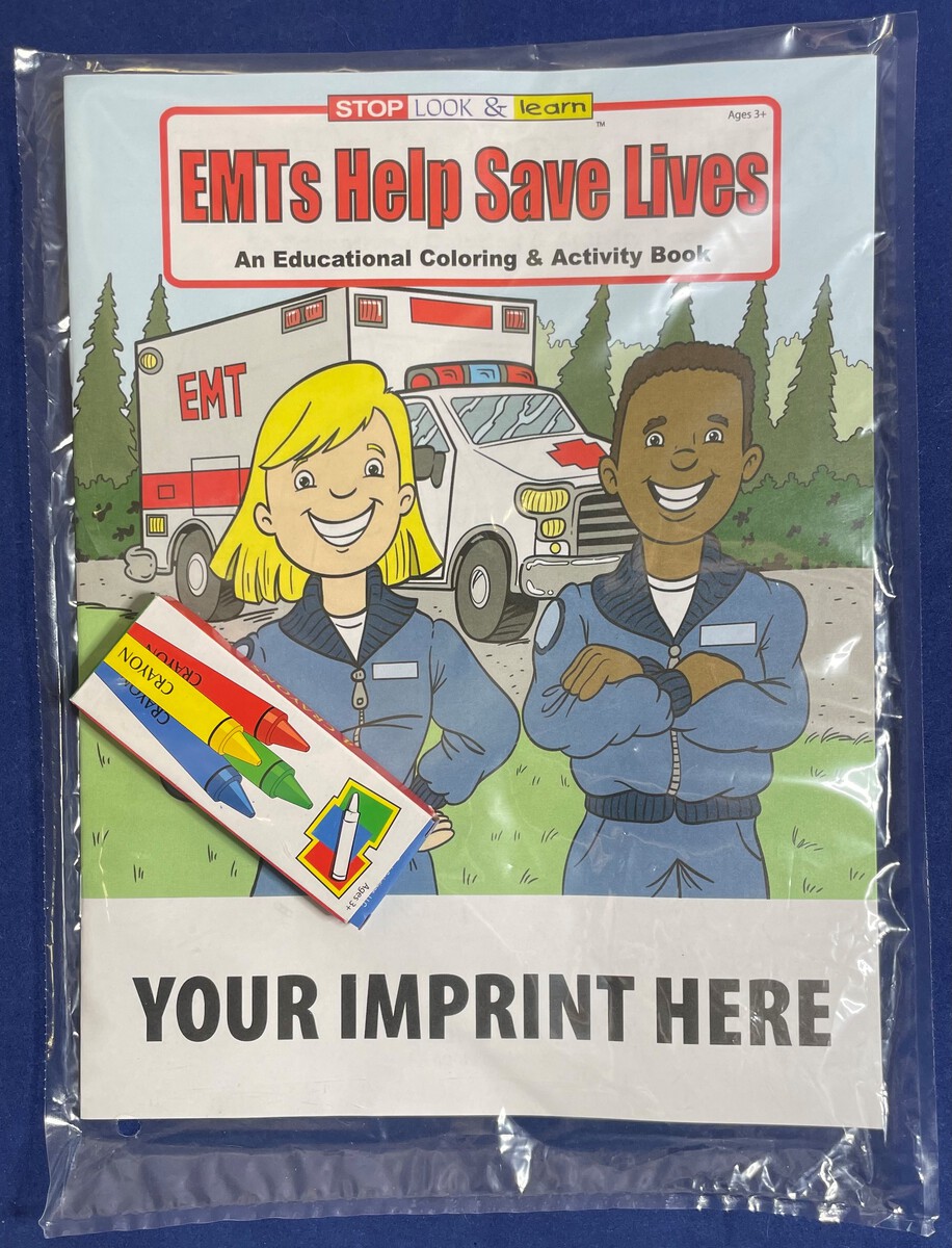 Picture of EMTs Help Save Lives Coloring Book Fun Pack