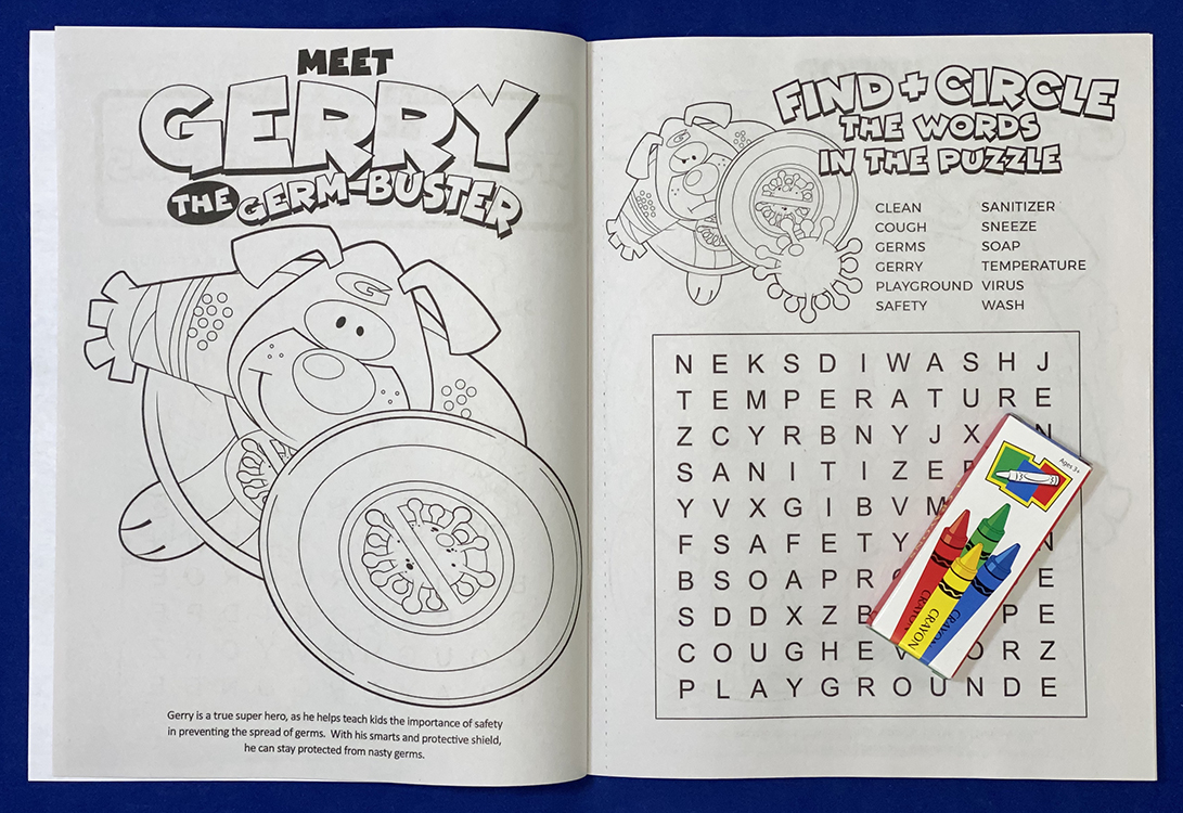 Picture of Be Safe: Stop the Spread of Germs Coloring Book Fun Pack