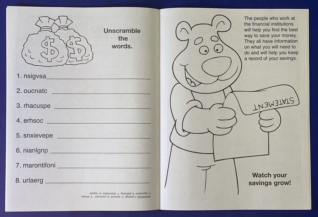 Picture of My Savings Account Coloring Book