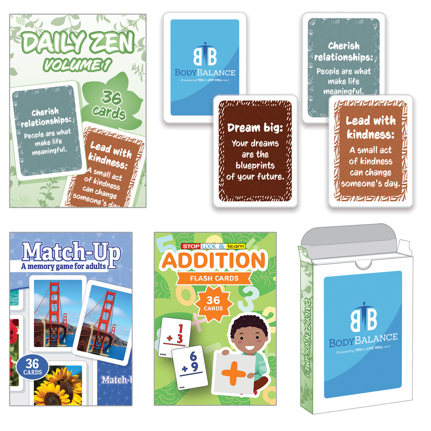 Picture of Game Card and Educational Flash Card Sets