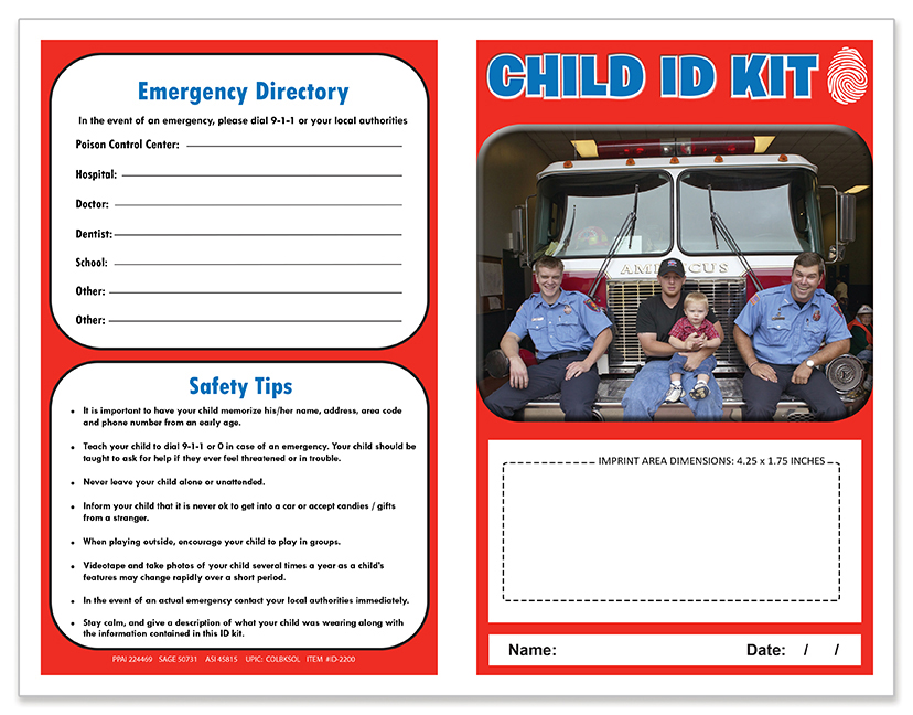 Picture of Child ID Safety Kit - Fire
