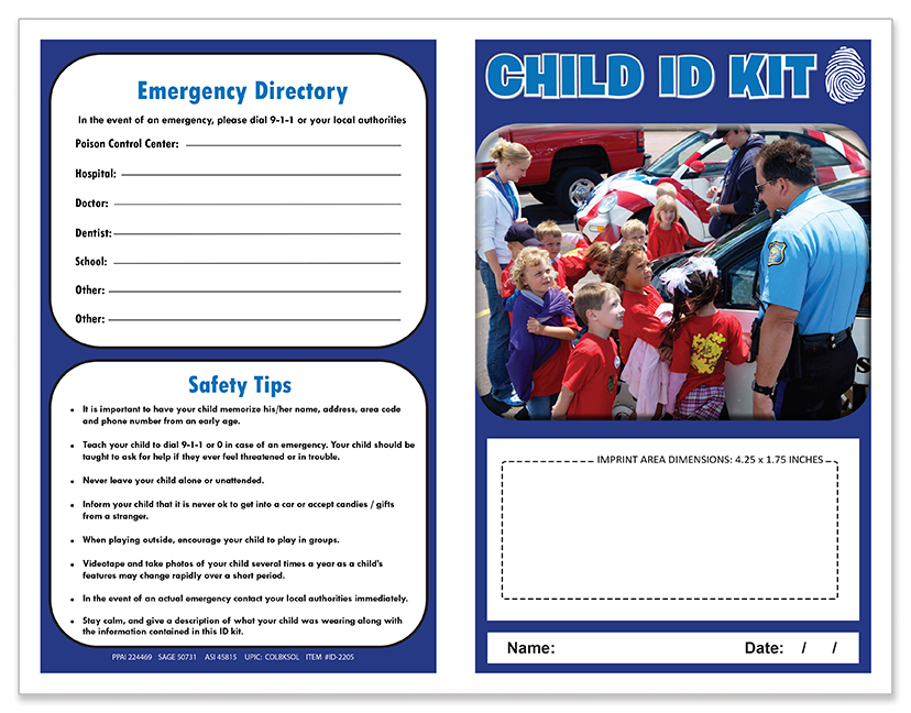 Picture of Child ID Safety Kit - Police