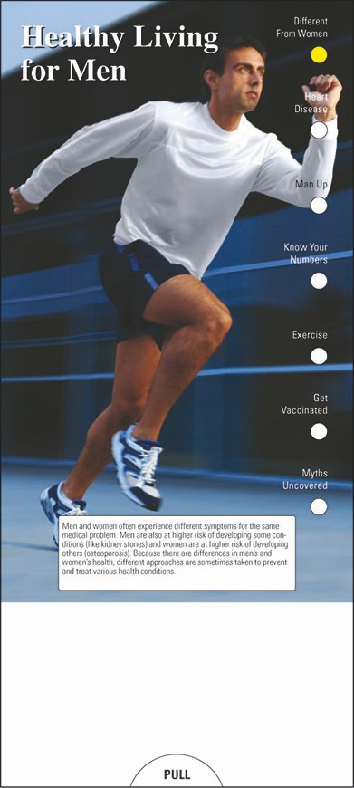 Picture of Healthy Living for Men Slide Chart