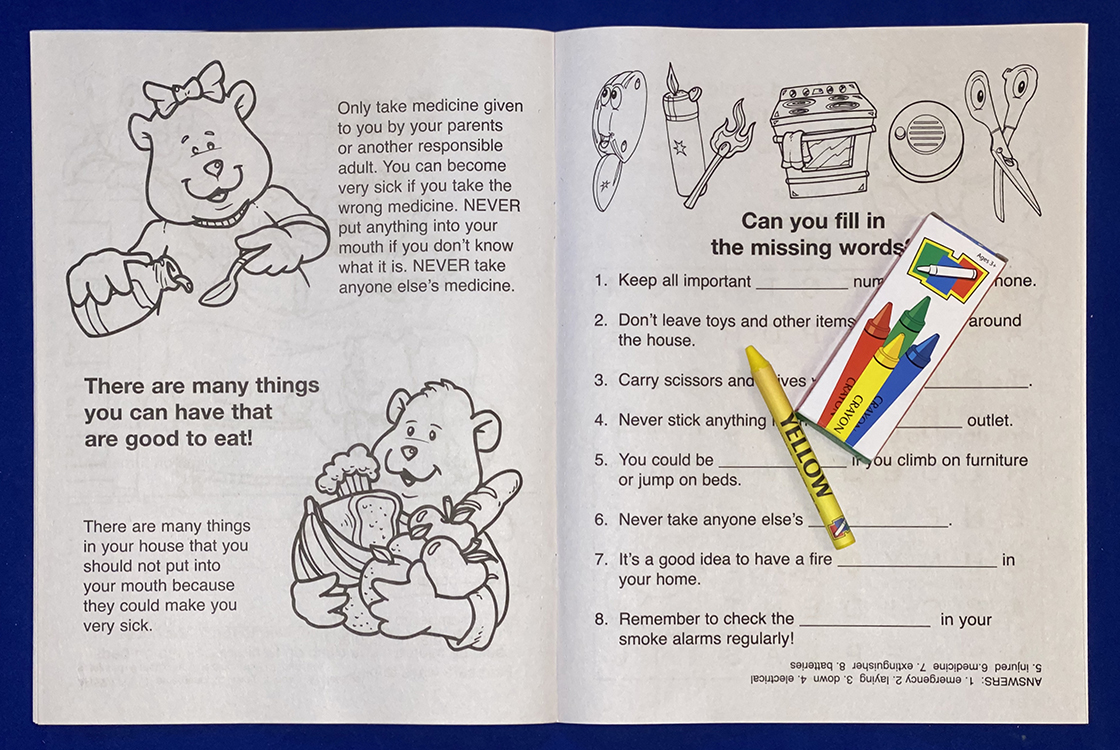 Picture of Home Safety Coloring Book Fun Pack