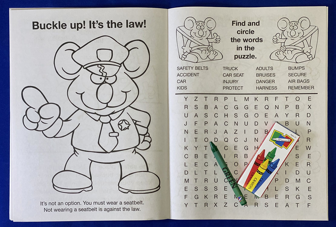 Picture of Buckle Up for Safety Coloring Book Fun Pack