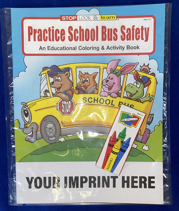 Picture of Practice School Bus Safety Coloring Book Fun Pack
