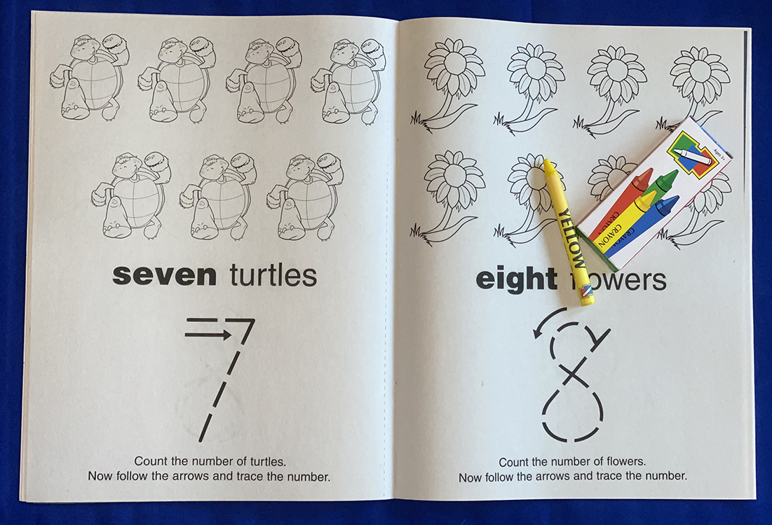 Picture of Fun with Numbers Coloring Book Fun Pack