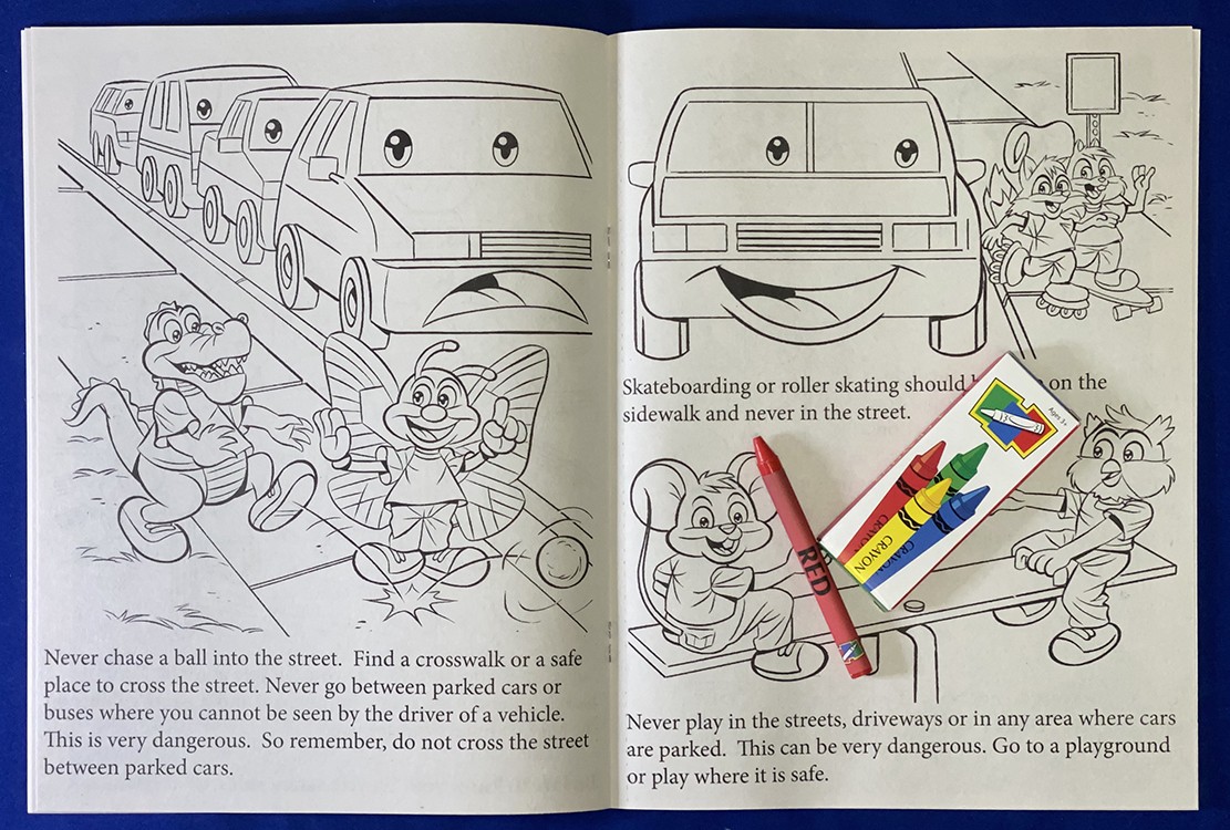 Picture of Traffic Safety Awareness Coloring Book Fun Pack