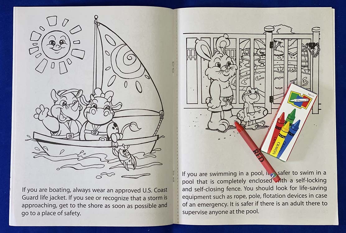Picture of Pool and Water Safety Coloring Book Fun Pack