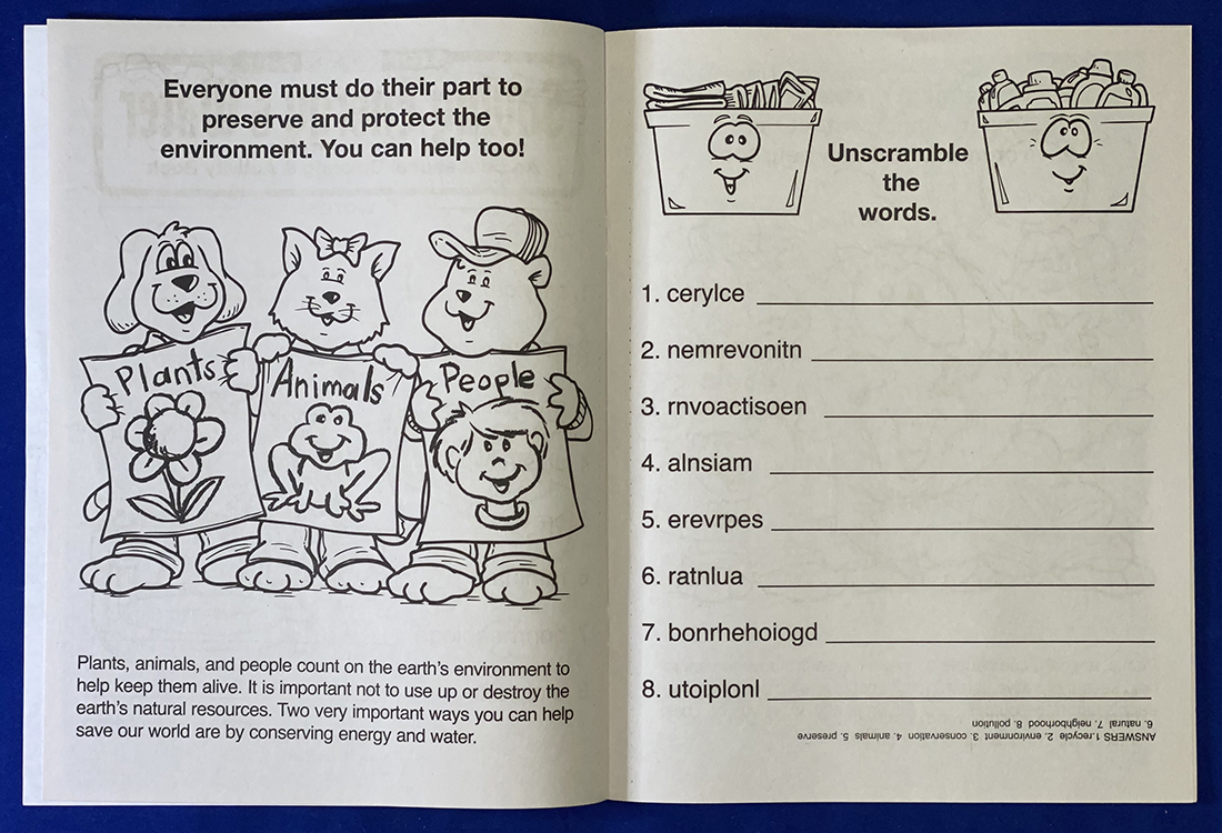 Picture of Saving Energy and Water Coloring Book