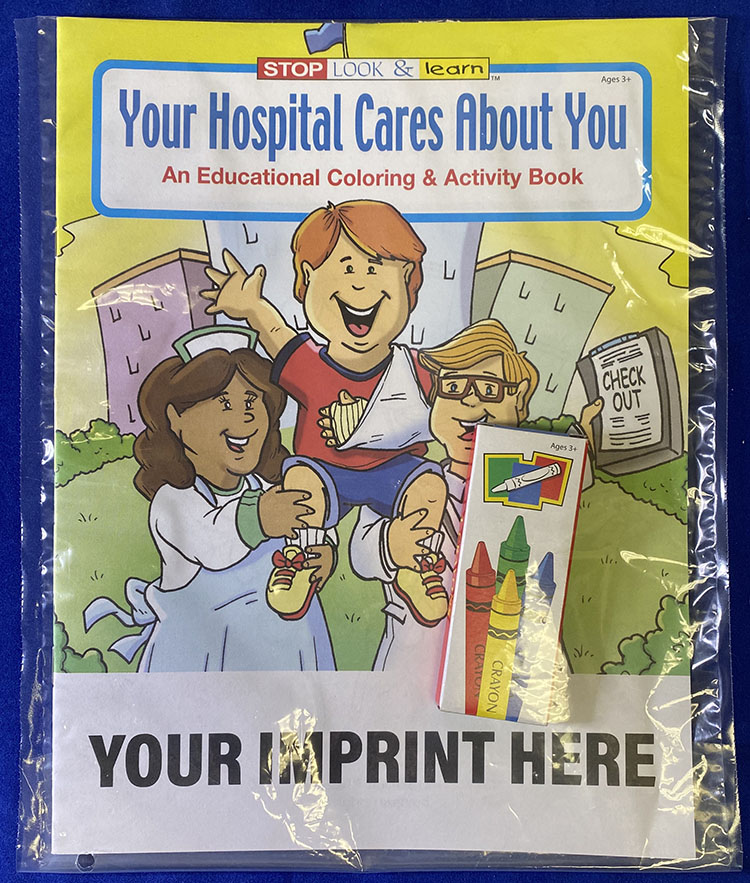 Picture of Your Hospital Cares About You Coloring Book Fun Pack