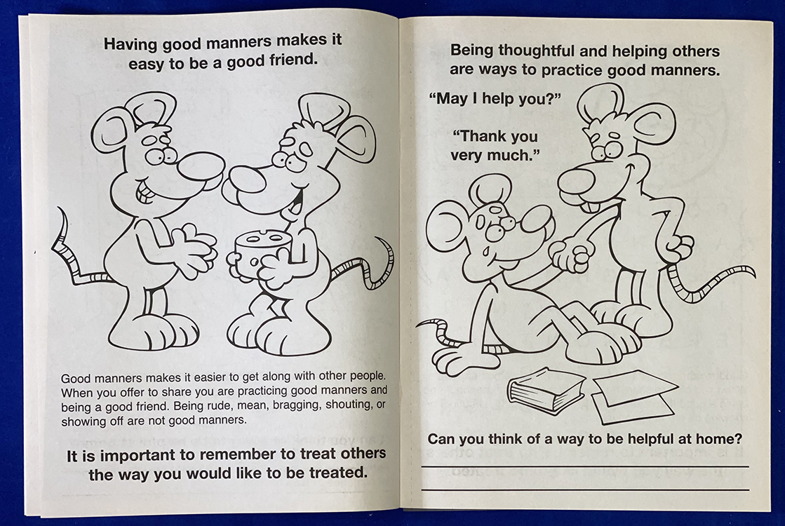 Picture of Practice Good Manners Coloring Book