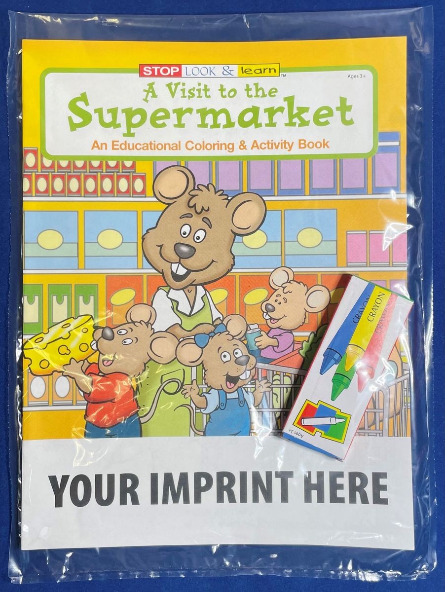 Picture of A Visit to the Supermarket Coloring Book Fun Pack