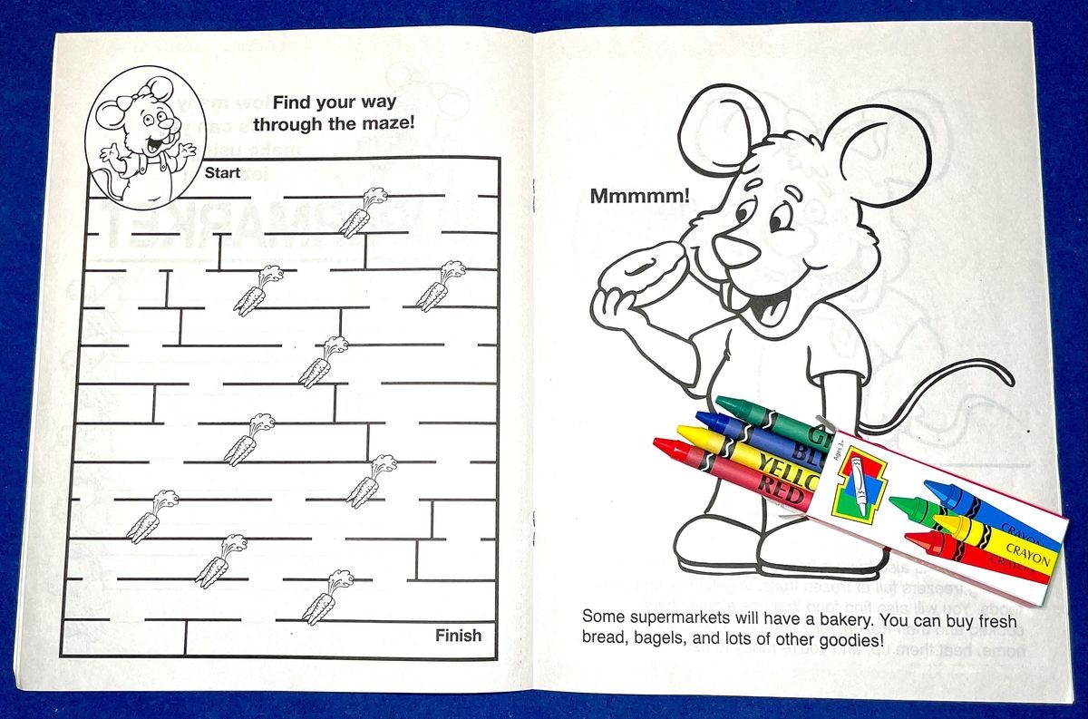 Picture of A Visit to the Supermarket Coloring Book Fun Pack