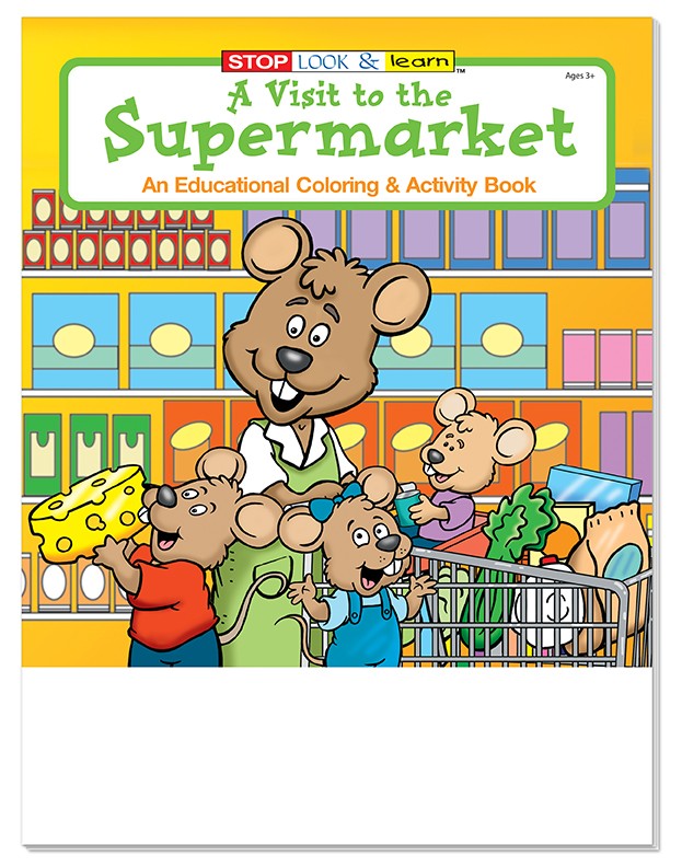 Picture of A Visit to the Supermarket Coloring Book Fun Pack