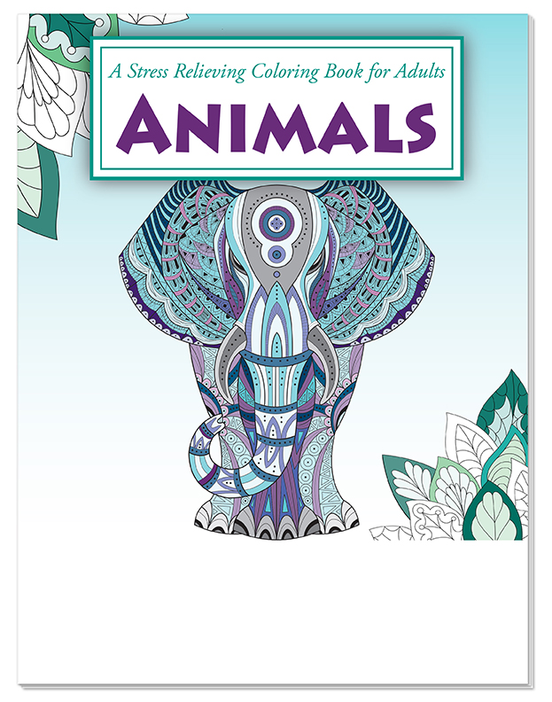 Picture of Relax Pack - Animals Coloring Book for Adults + Colored Pencils
