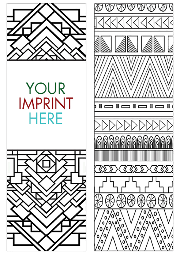 Picture of Coloring Bookmark - Patterns