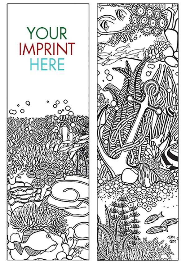 Picture of Coloring Bookmark - Oceans