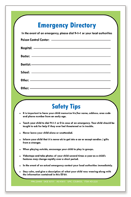 Picture of Child ID Safety Kit - Children