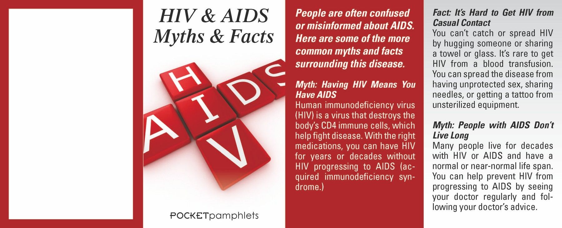 Picture of HIV & AIDS Pocket Pamphlet