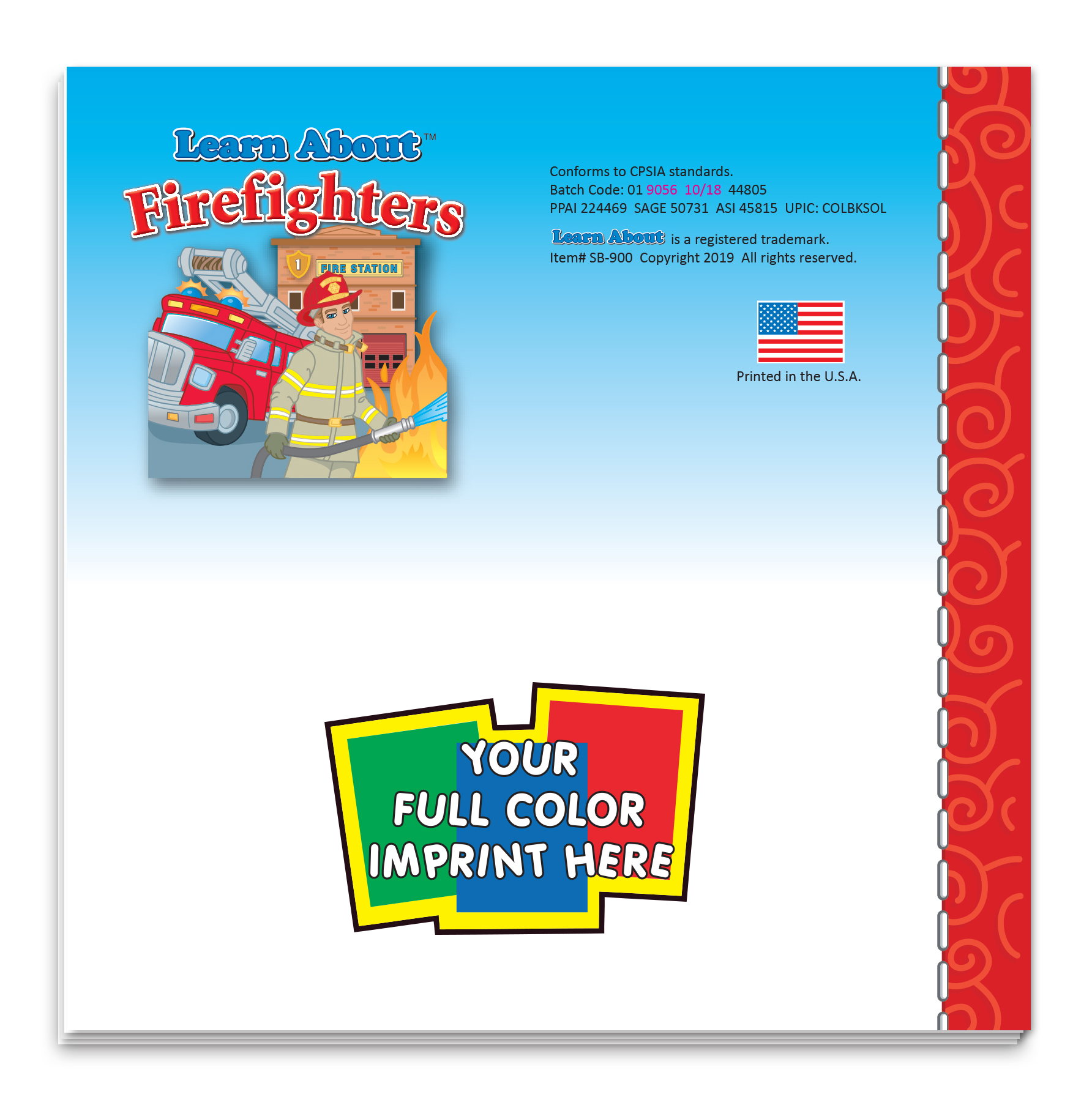 Picture of Storybook - Learn About Firefighters
