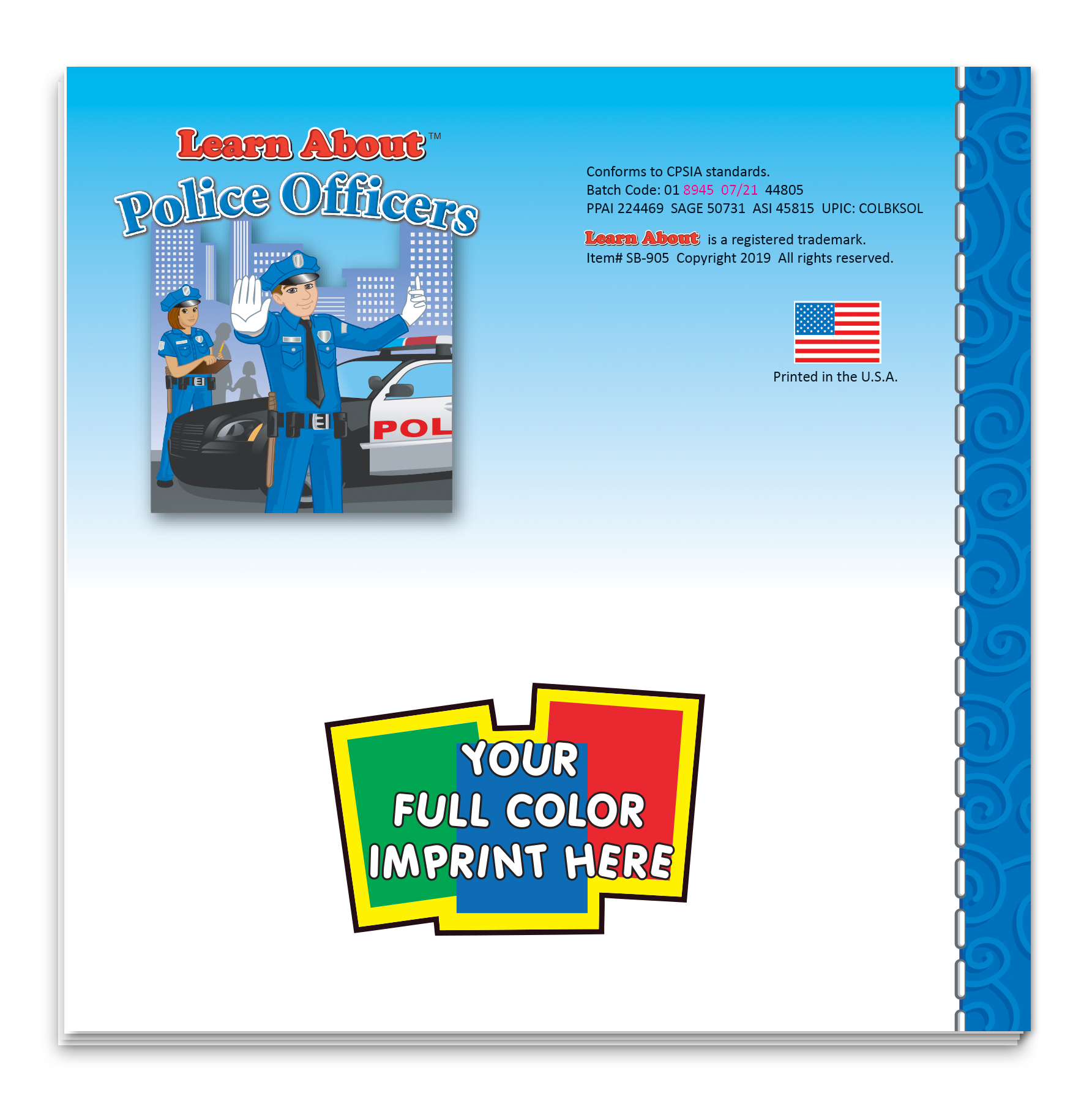 Picture of Storybook - Learn About Police Officers