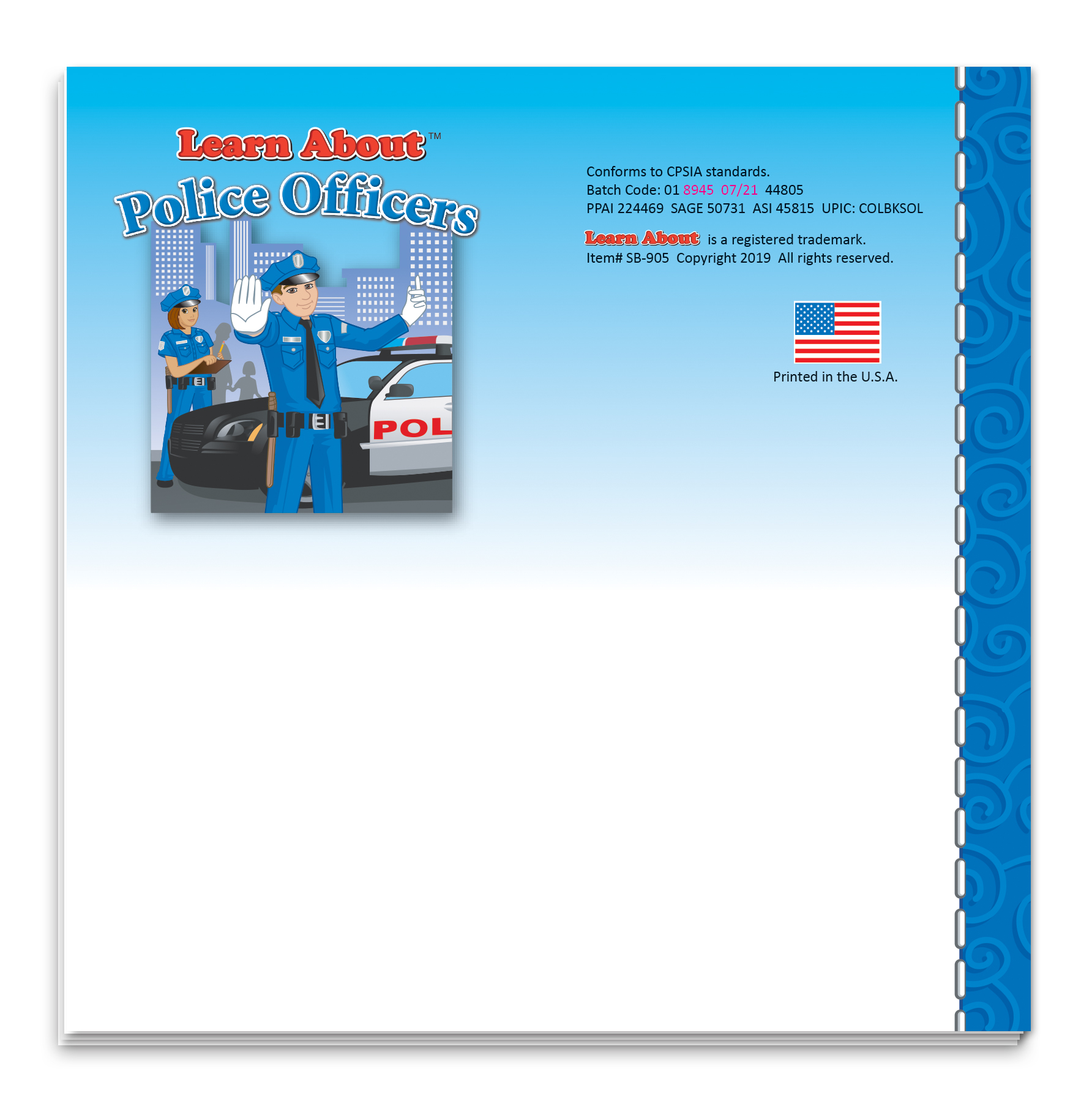 Picture of Storybook - Learn About Police Officers