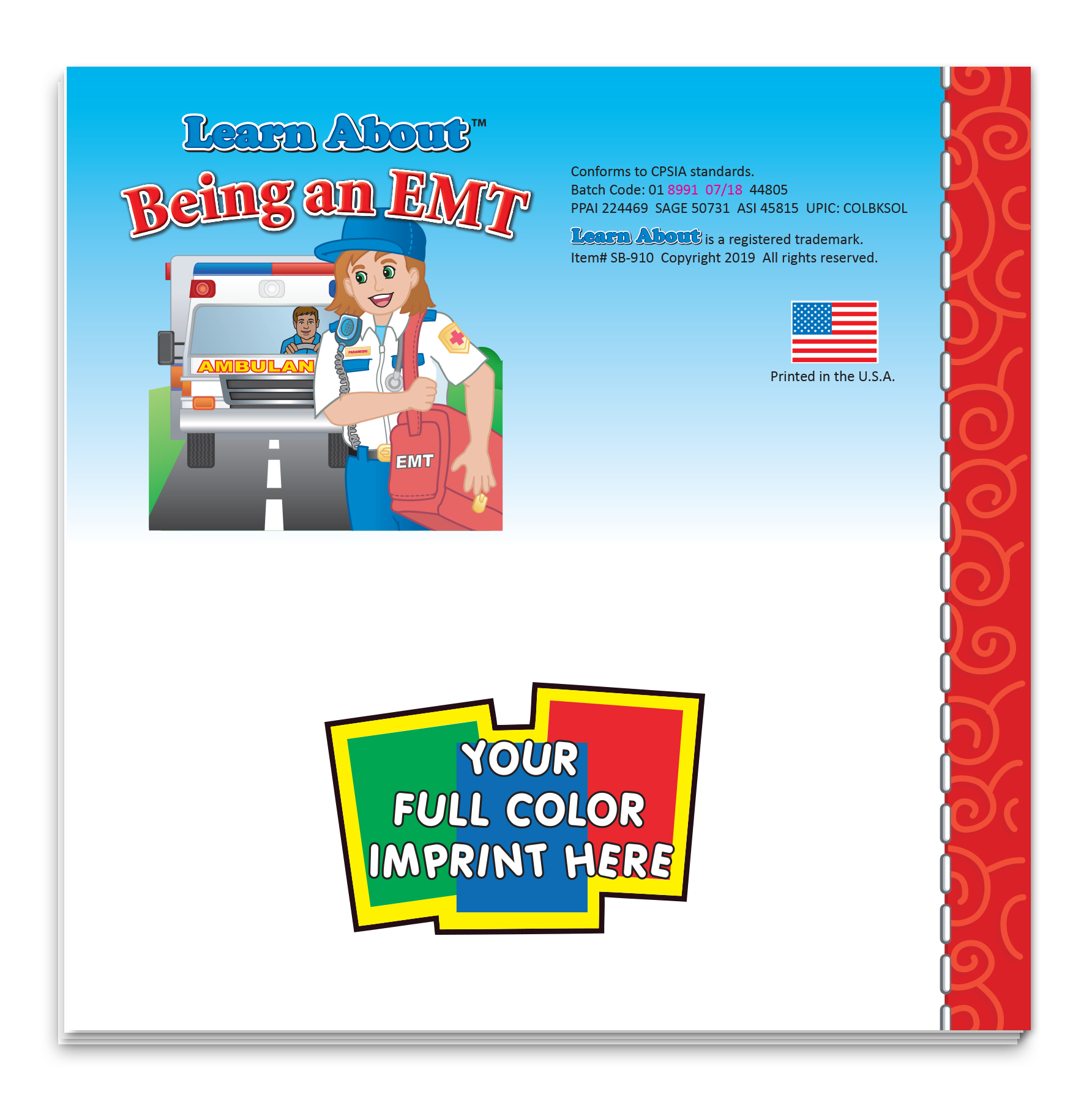 Picture of Storybook - Learn About Being an EMT