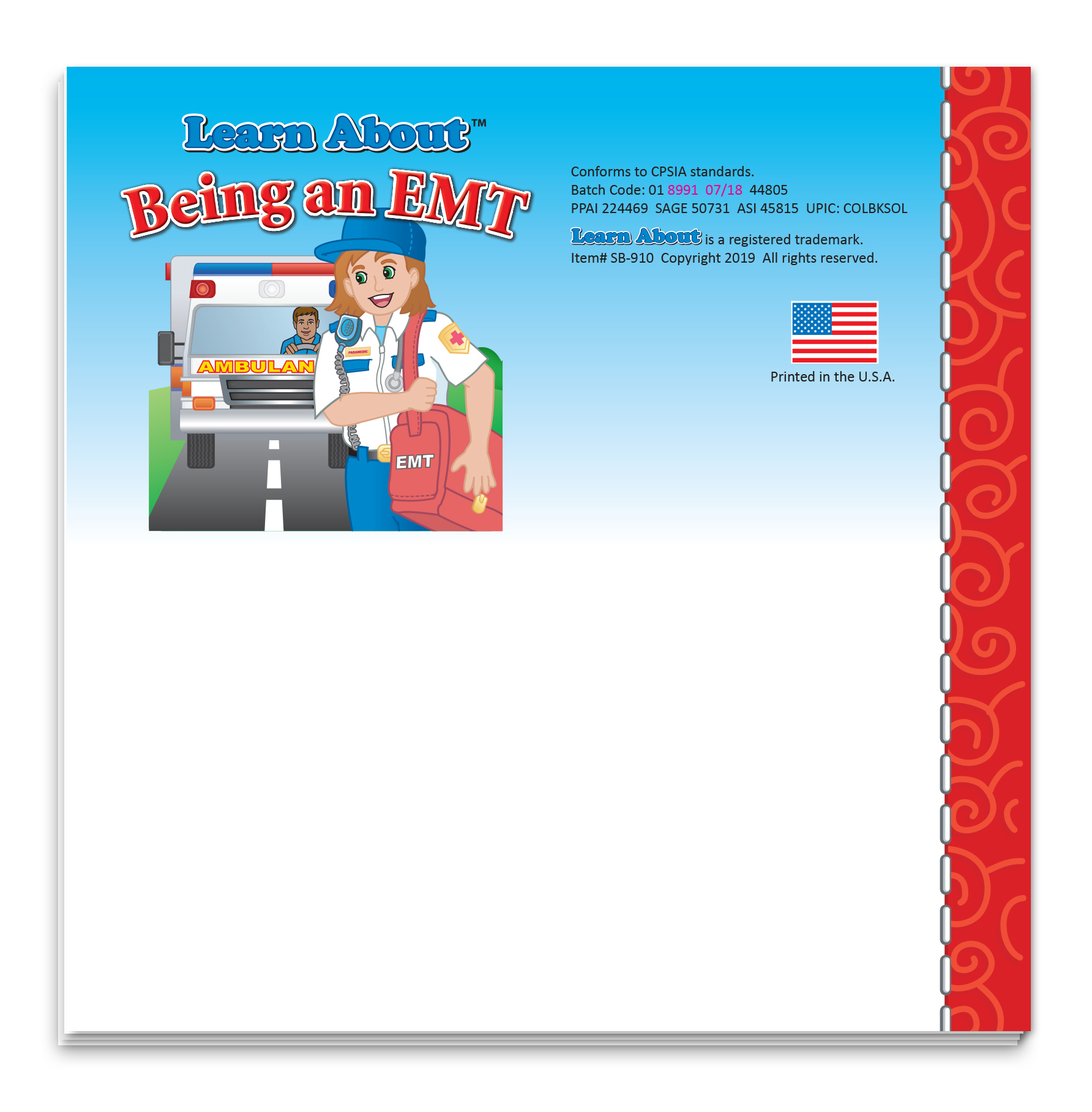 Picture of Storybook - Learn About Being an EMT