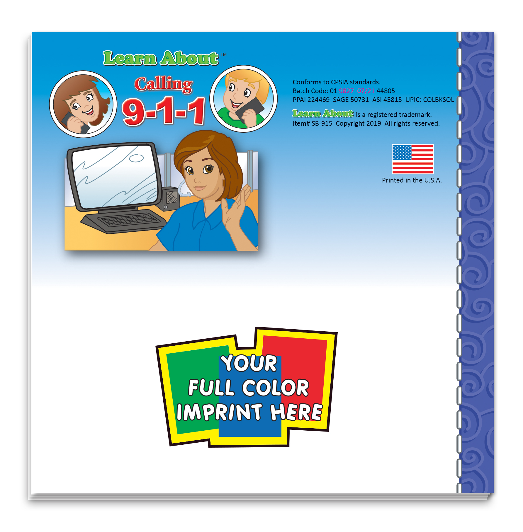 Picture of Storybook - Learn About Calling 9-1-1