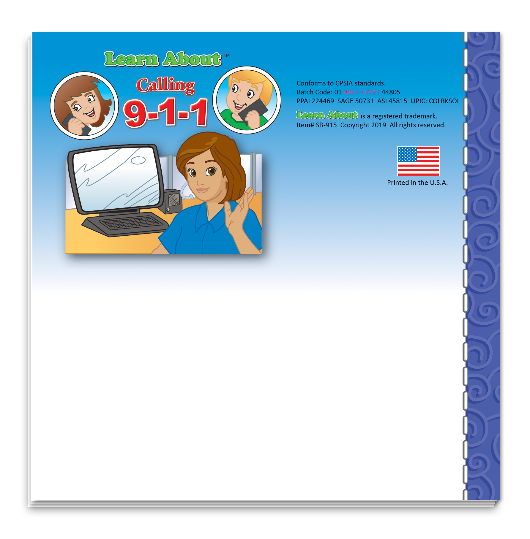 Picture of Storybook - Learn About Calling 9-1-1