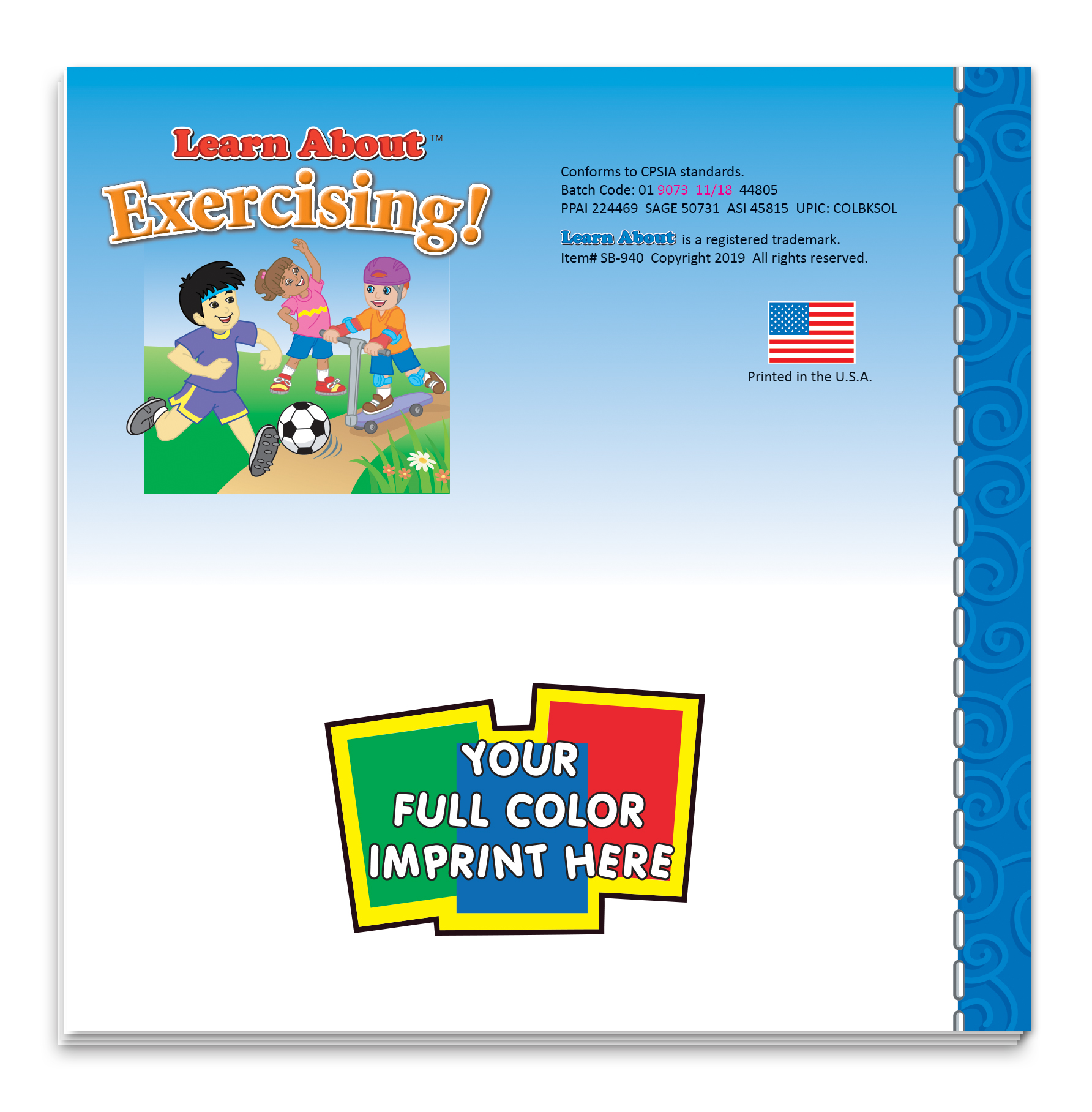 Picture of Storybook - Learn About Exercising