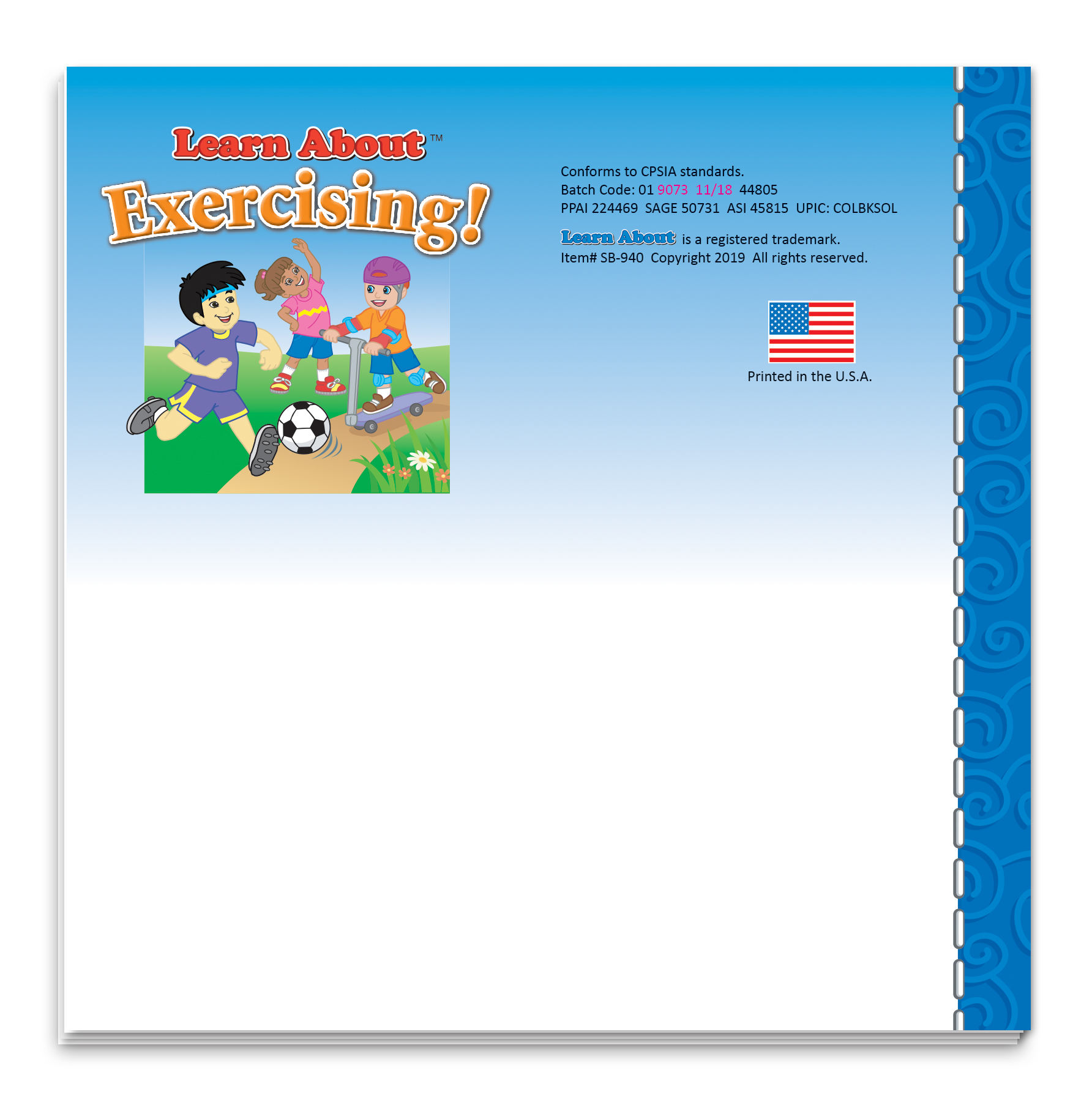 Picture of Storybook - Learn About Exercising