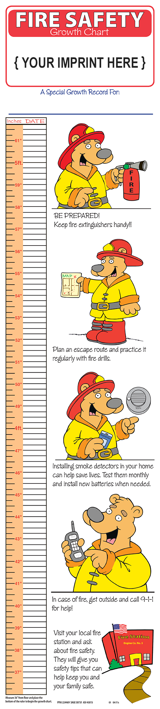 Picture of Growth Chart - Fire Safety