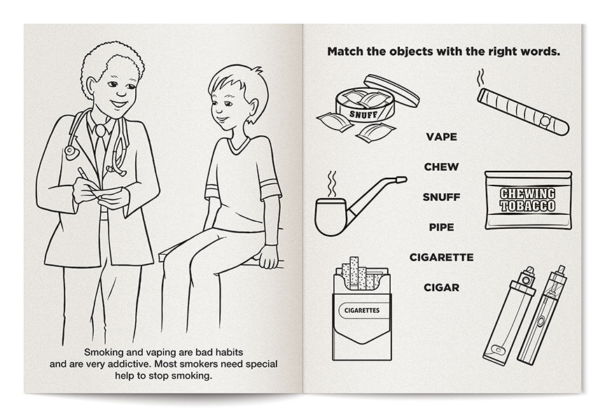 Picture of Say No To Smoking and Vaping Coloring Book