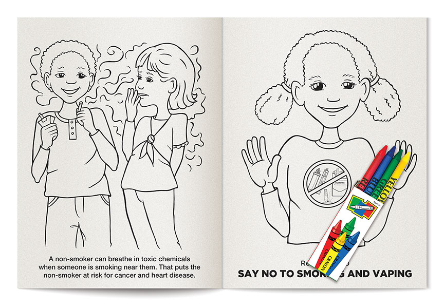 Picture of Say No to Smoking and Vaping Coloring Book Fun Pack