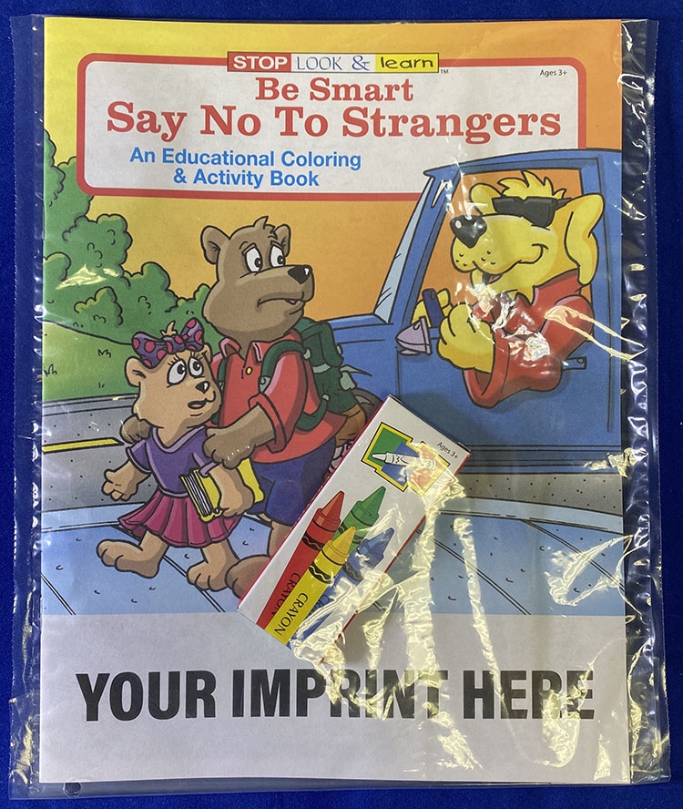 Picture of Be Smart, Say No To Strangers Coloring Book Fun Pack